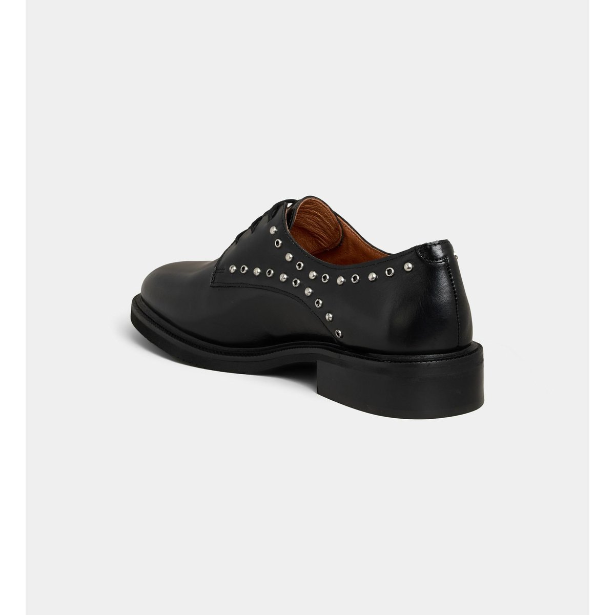 Derbies alexia studs cuir noir, GALERIES LAFAYETTE