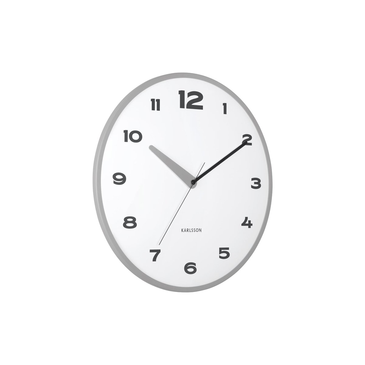 Horloge Murale Le fer BRISK DOME gris foncé, KARLSSON