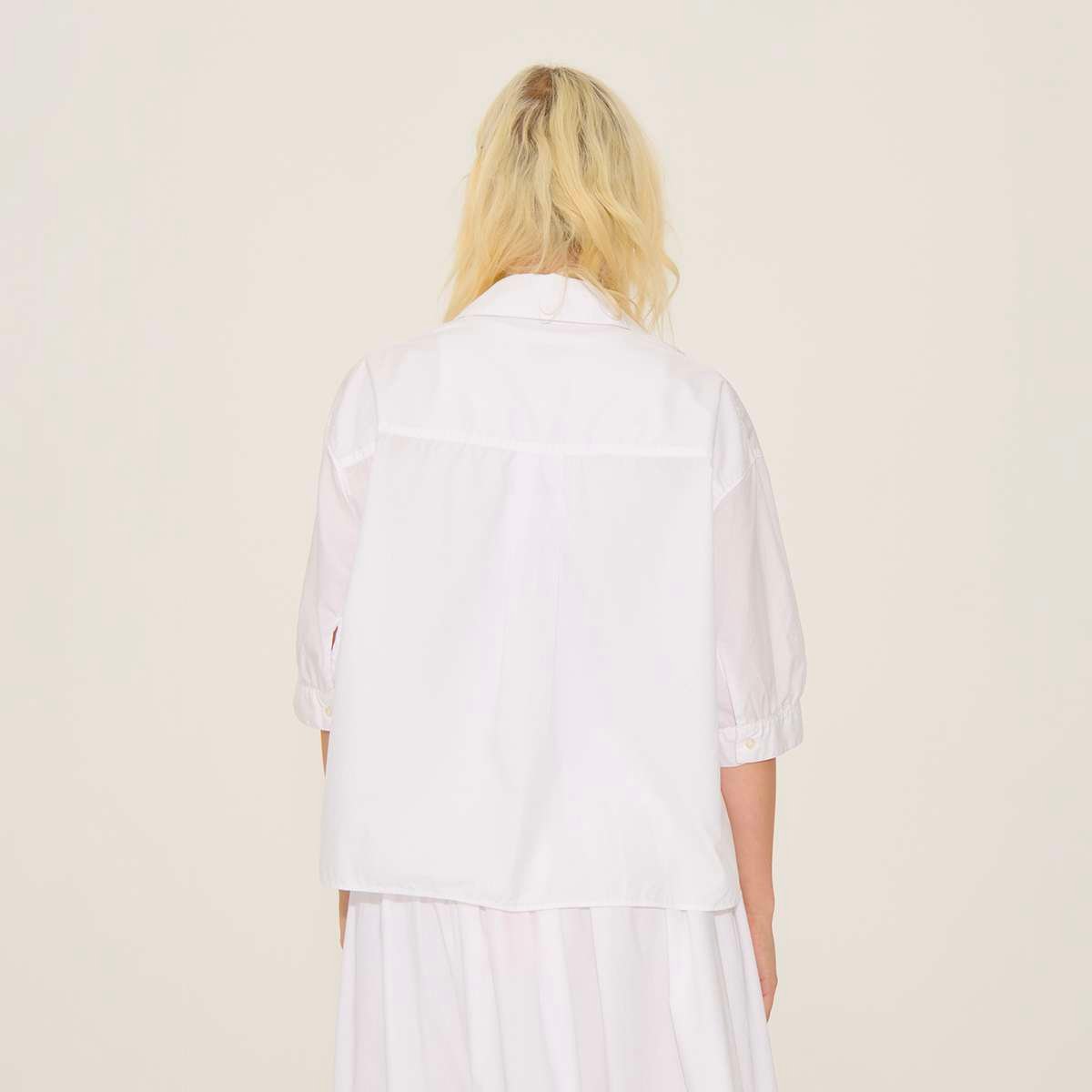 Chemise en coton manches courtes PRETTY blanc, BENSIMON