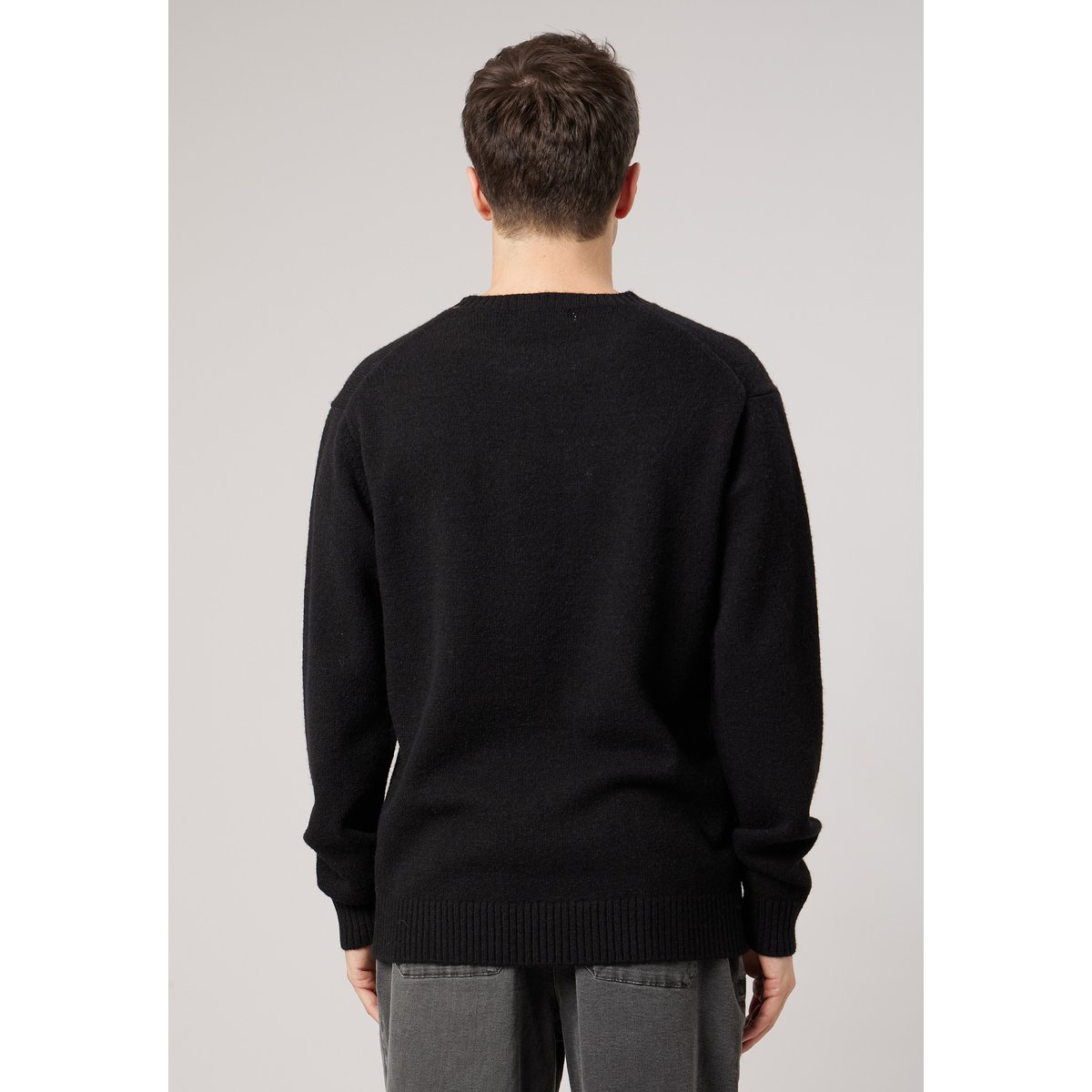 Pull homme avec étoile contrastée DONISTAR black, DEELUXE