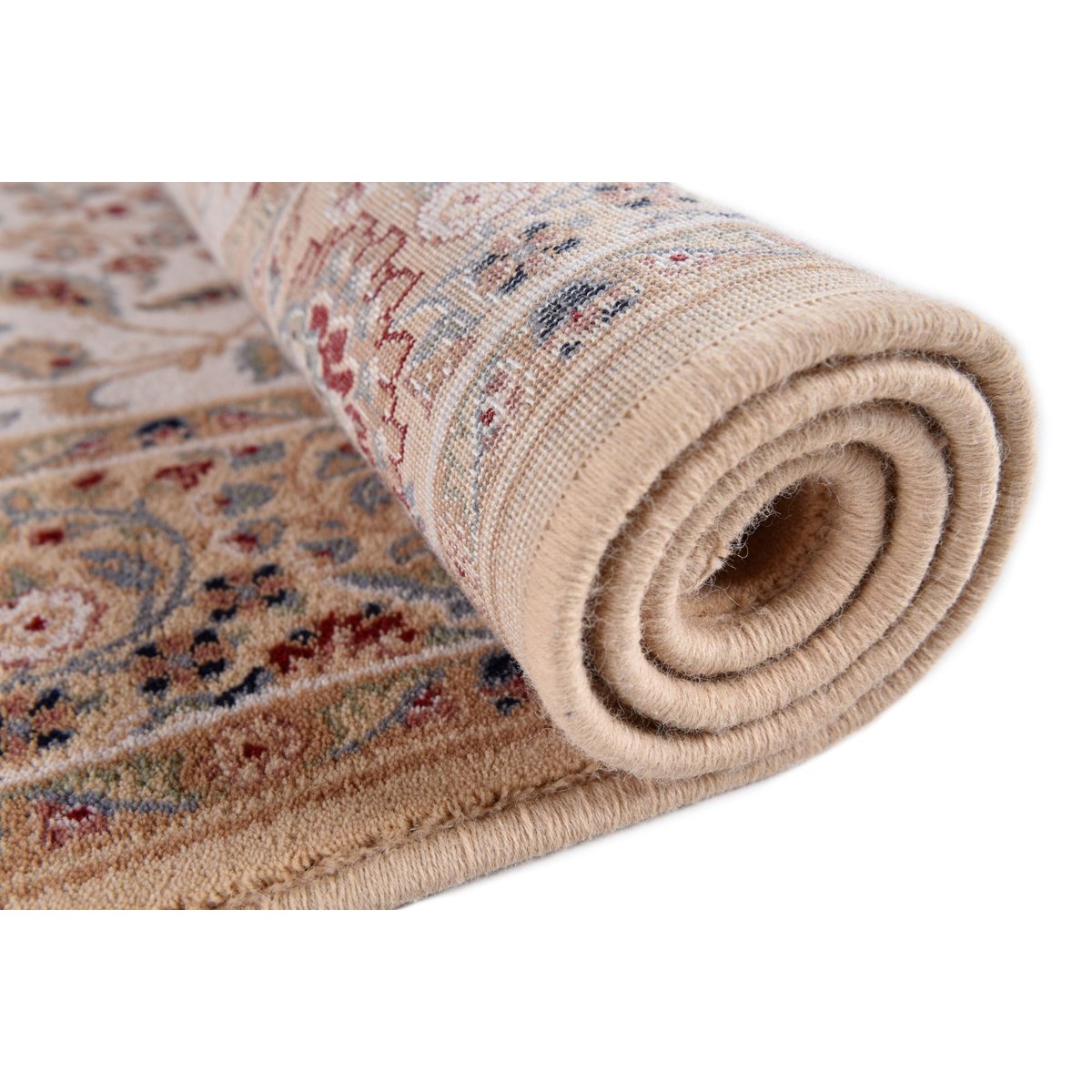 Tapis d'orient floral - DOLNA sable, THEKO