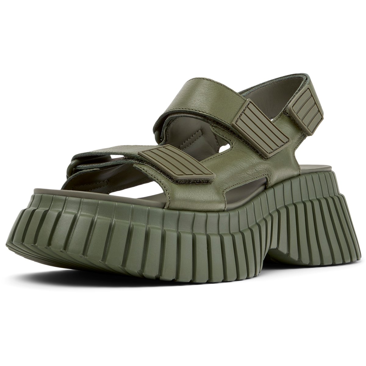 Sandales BCN cuir vert moyen, CAMPER