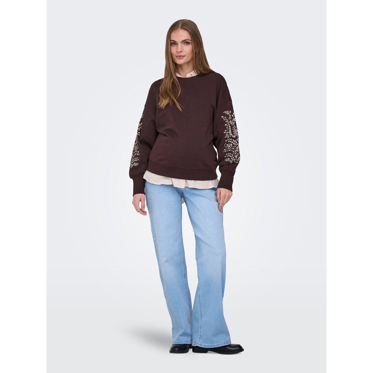 Sweat-Shirt chocolate plum, ONLY