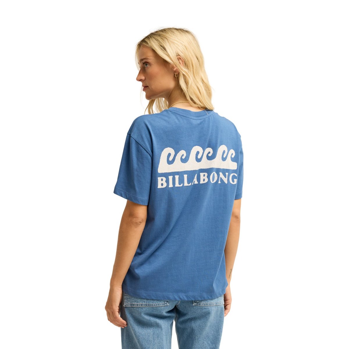 T shirt manches courtes SURFING IN TOWN bleu true navy, BILLABONG