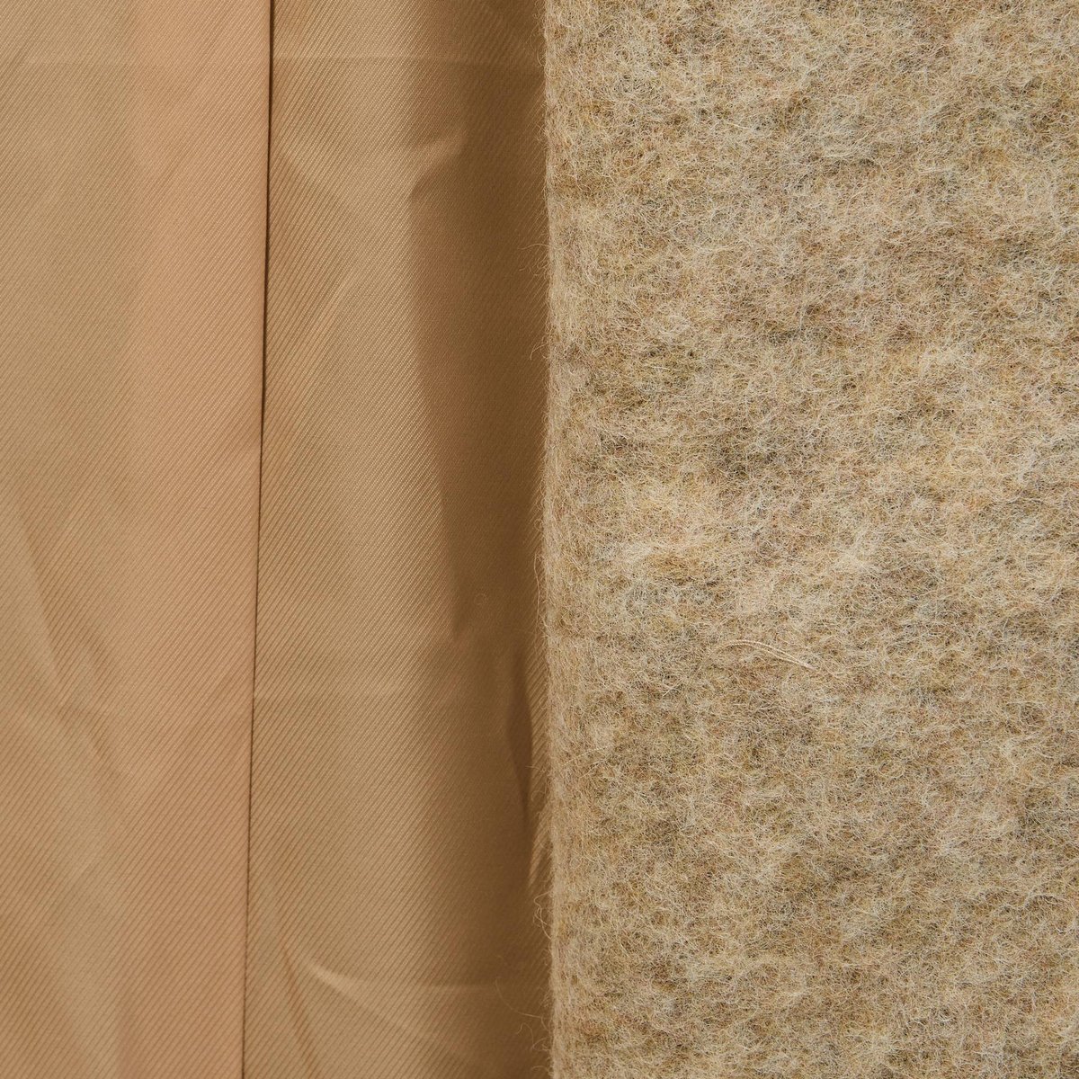 Manteau court croisé contenant de la laine pleurote, MONOPRIX