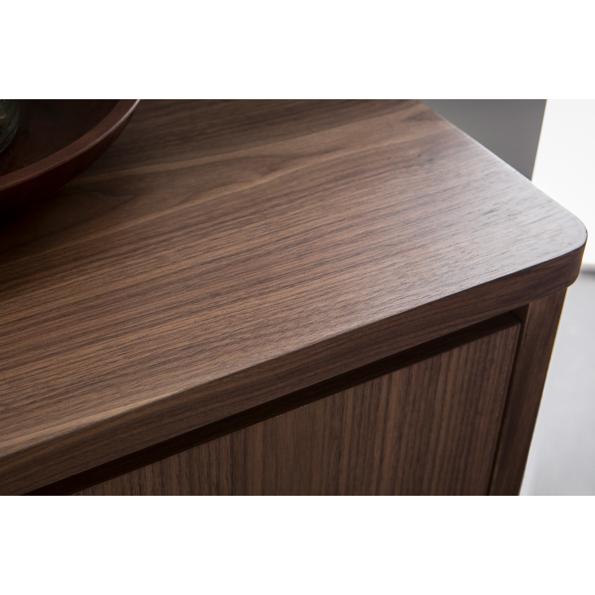 Buffet scandinave 2 portes 3 tiroirs L160 cm FIFTIES noyer, MILIBOO
