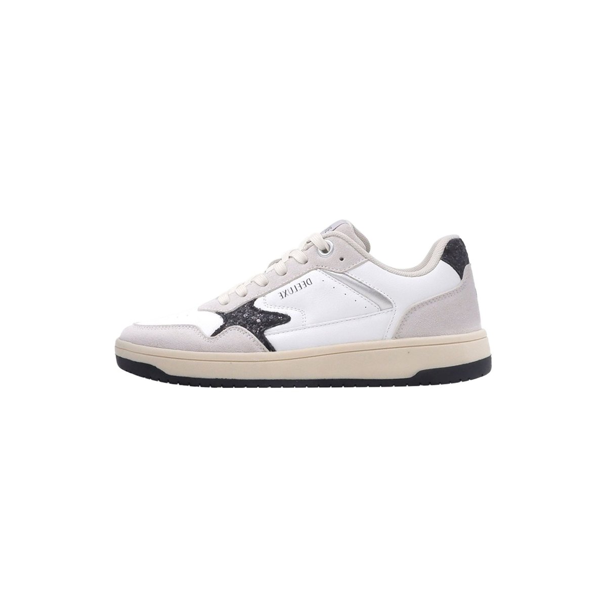 Basket à lacets DALLAS white-black, DEELUXE