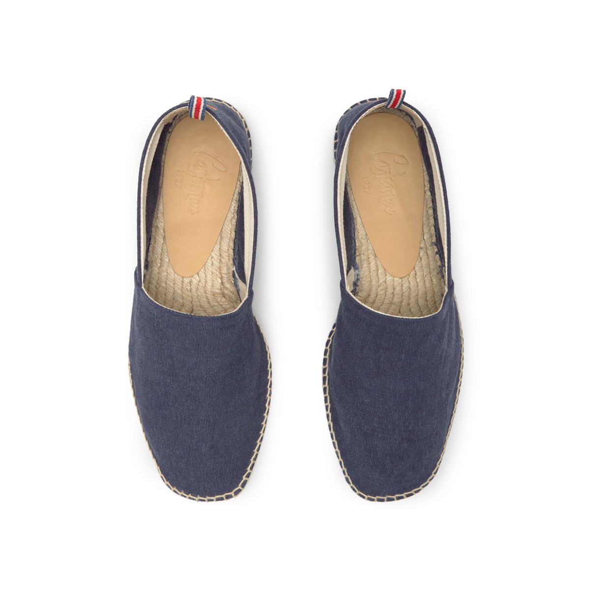 Espadrilles plates à plateforme tressée PABLO PLATFORM bleu, CASTANER