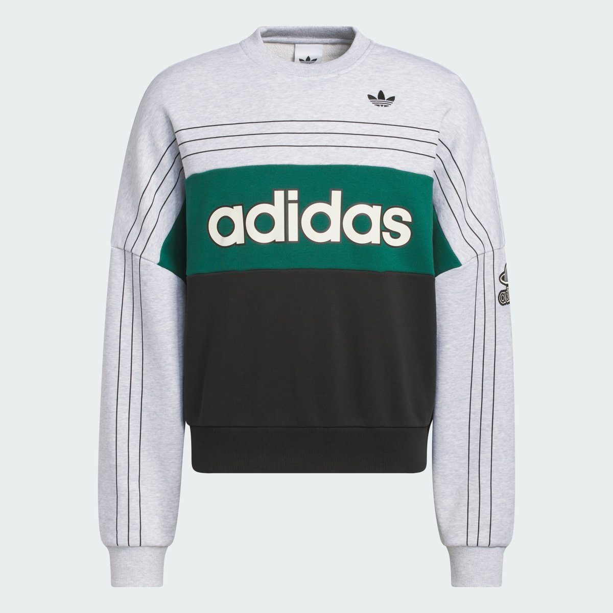 Sweat-Shirt Ras-Du-Cou Originals Varsity Sweat-Shirt Ras-Du-Cou Originals Varsity light grey heather, adidas Originals