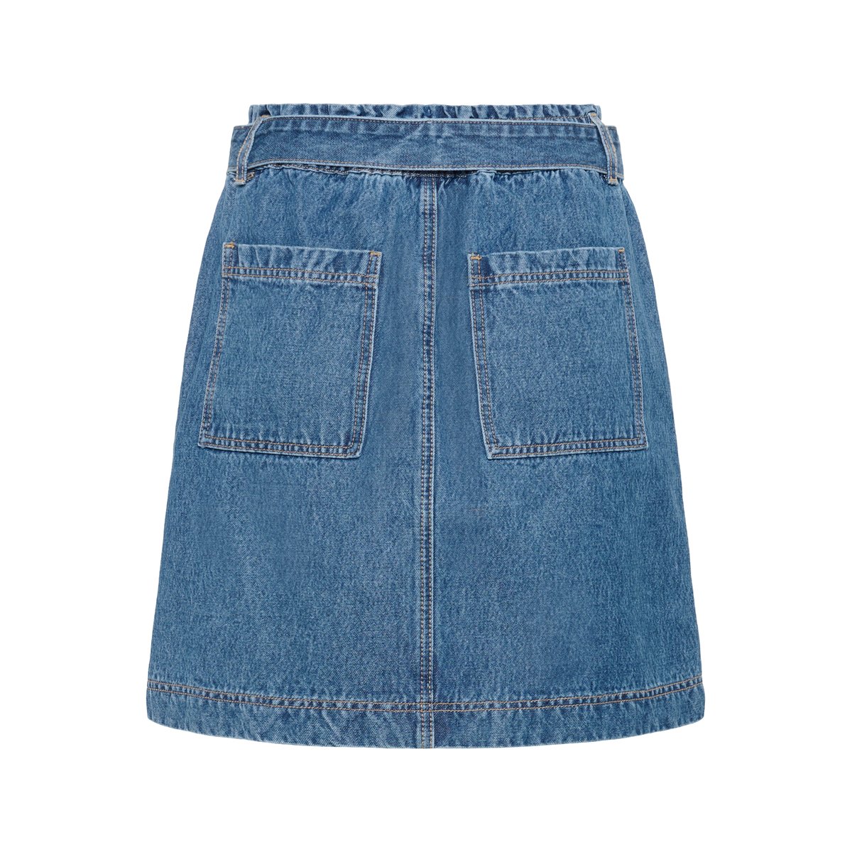 Jupe en jean bleu blue denim, KAFFE