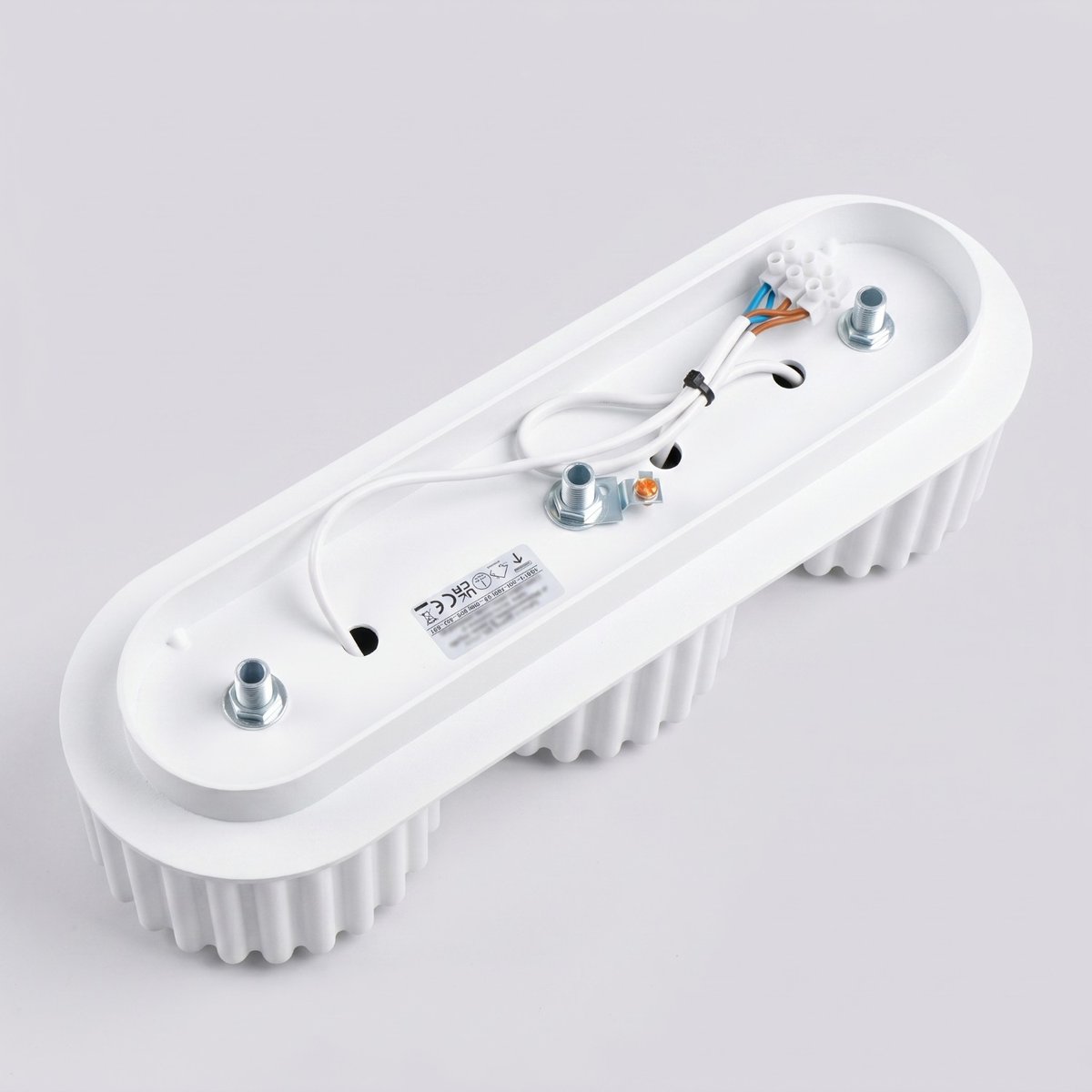 Plafonnier Aluminium Blanc Gx53 3 AURA blanc, EDEN