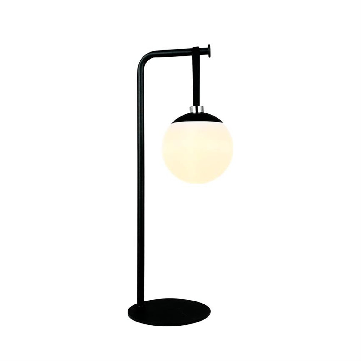 Lampe de table extérieure LED à intensité variable noire/blanche ODIN - Boule lumineuse rechargeable USB-C noir, DYBERG LARSEN