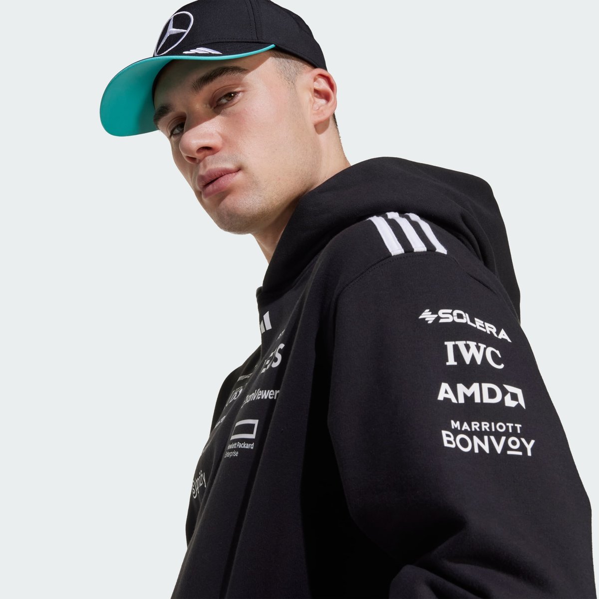 Sweat-Shirt À Capuche Mercedes - Amg Petronas Formula One Team Sweat-Shirt À Capuche Mercedes - Amg Petronas Formula One Team black / white, adidas Performance