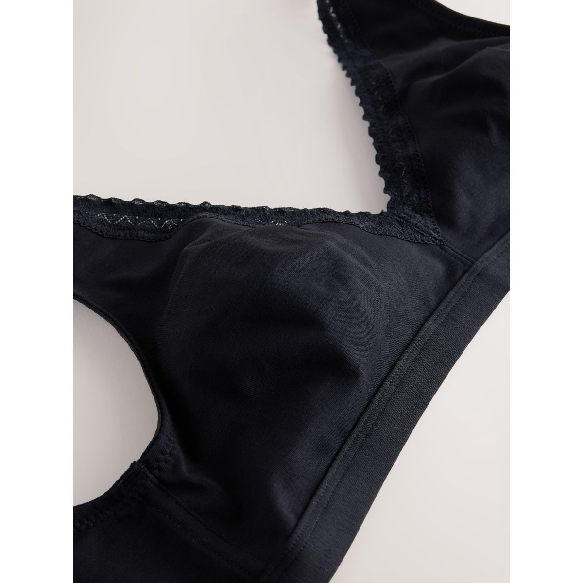 Brassière coton spécial ménopause, lot de 2 noir/blanc, NEXT