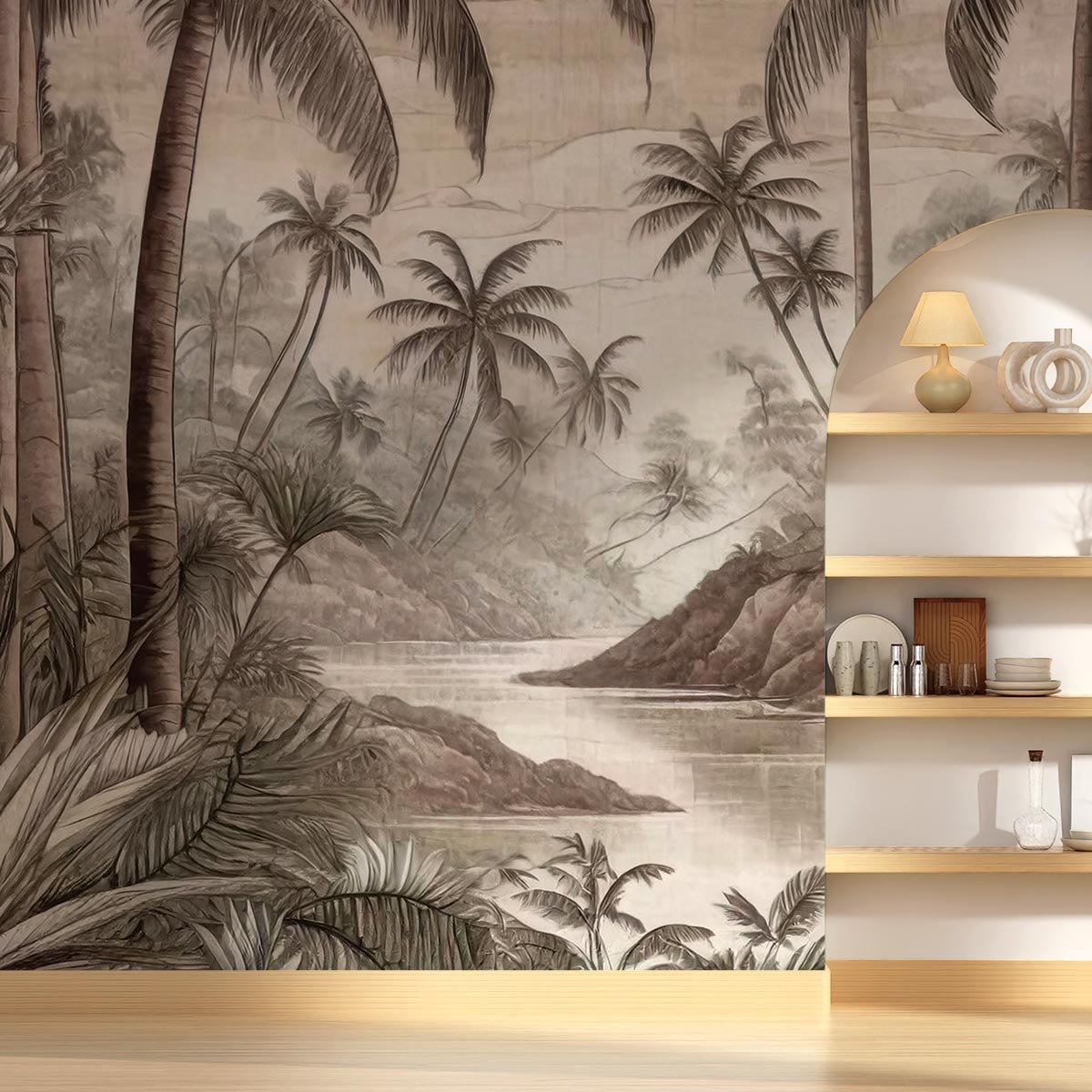 Papier peint forêt en Thailande intissé, HEXOA