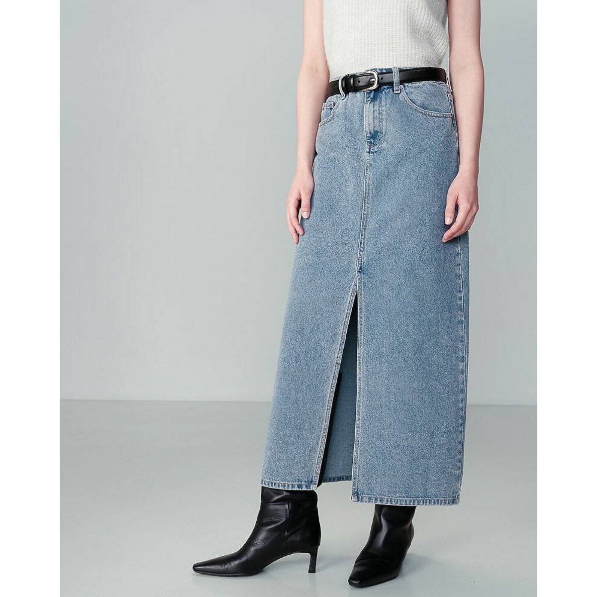 Jupe NOHAME bleu denim, GRACE & MILA