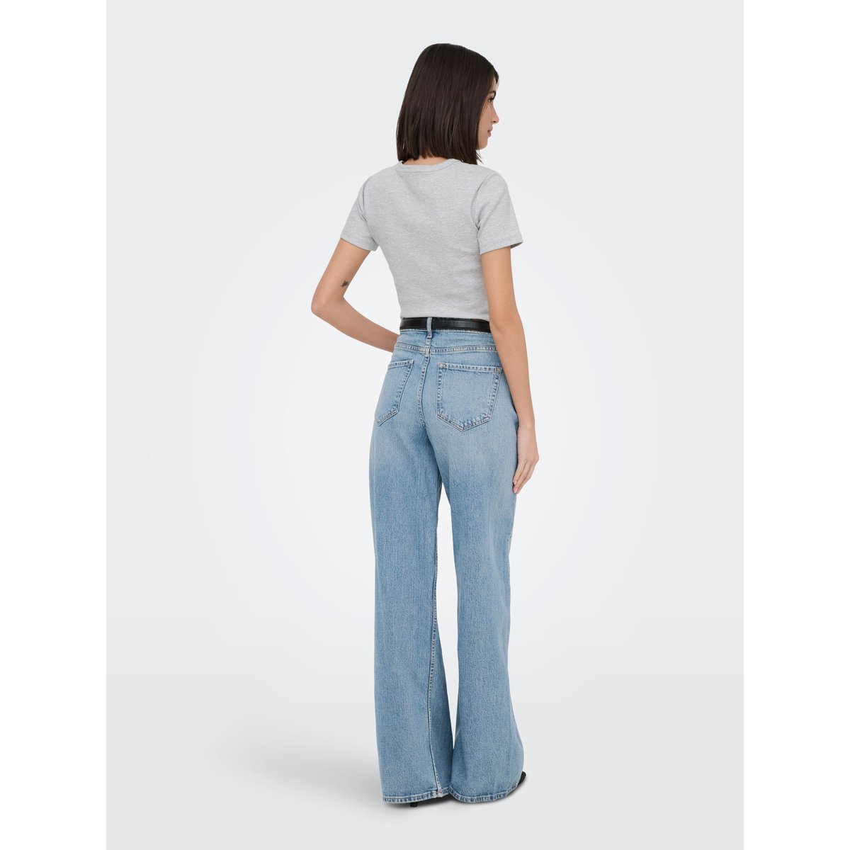 Jean À Jambe Large light blue denim, JDY