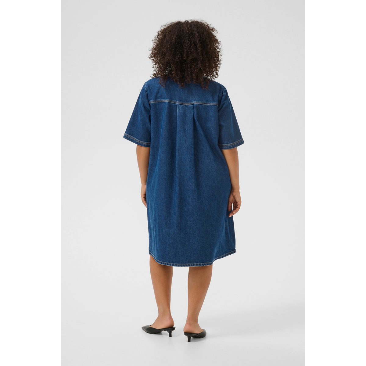 Denim dress bleu denim, KAFFE CURVE