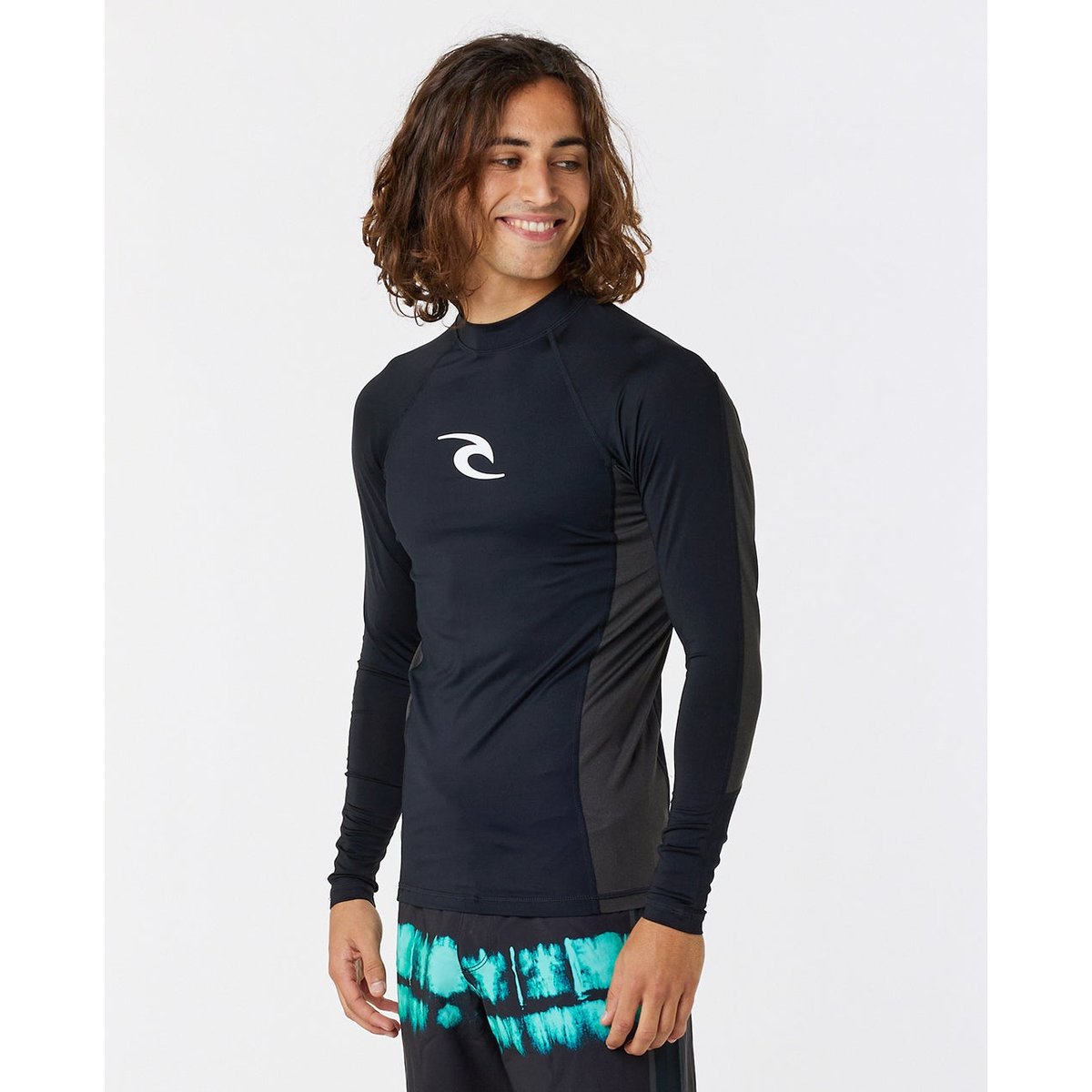 T-shirt protection UV à manches longues WAVES UPF Perf noir, RIP CURL