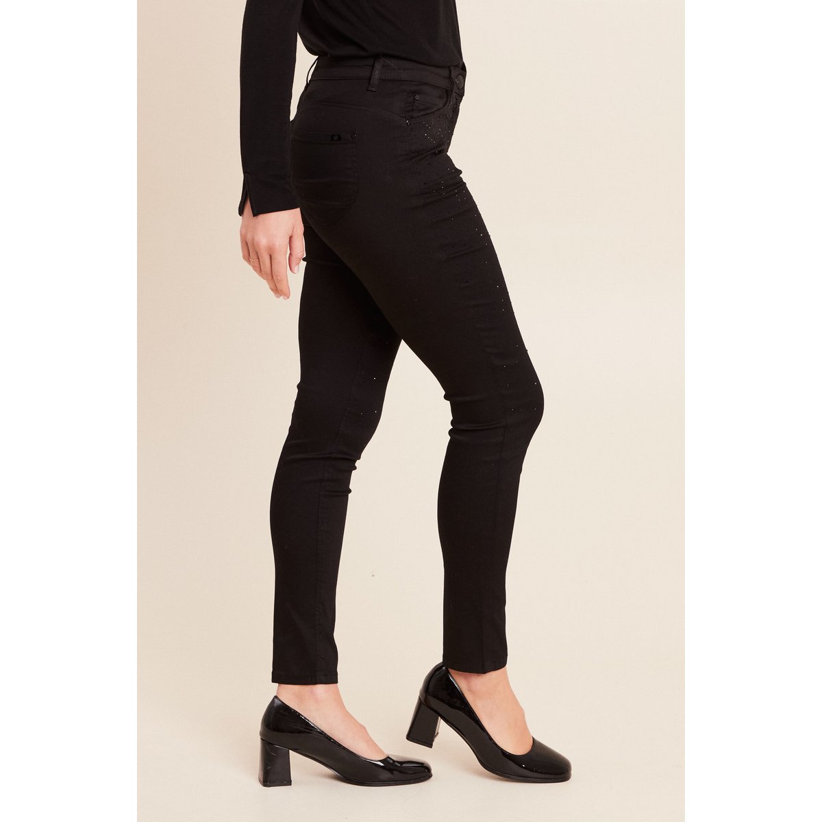 Pantalon magique Le Léger coupe ajustée noir, BREAL