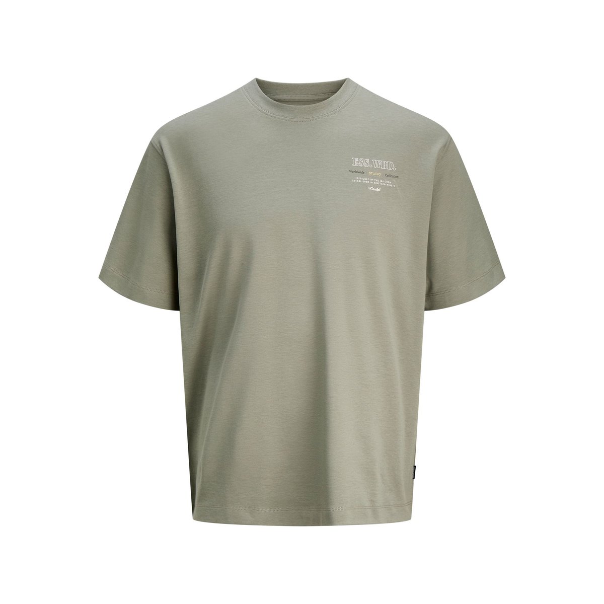 T-Shirt grise - vetiver 1, JACK & JONES