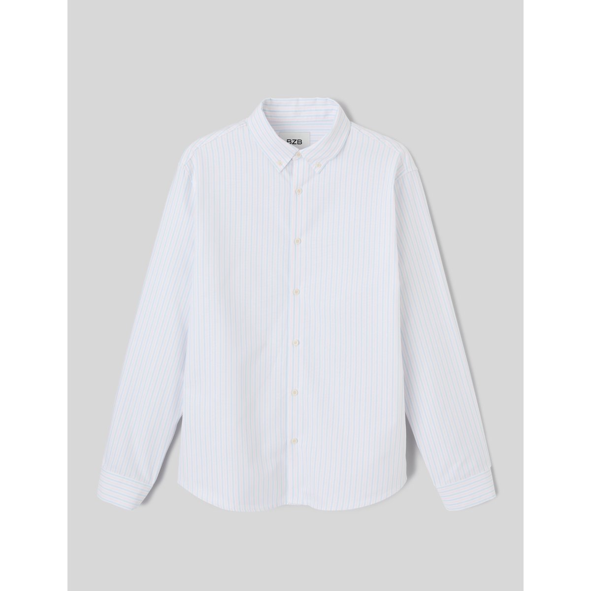 Chemise oxford rayée multicolore, BZB