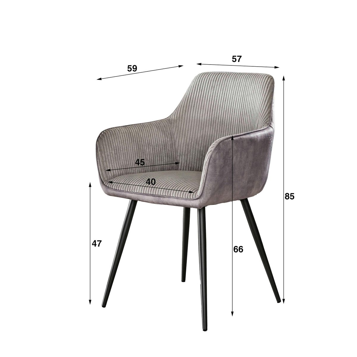 Fauteuil de table beige sable bi-matière (lot de 2) GALWAY beige, PIER IMPORT
