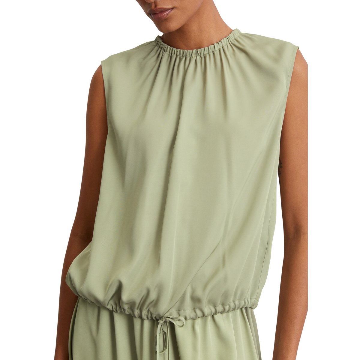 Blouse sans manches regular en LENZING™ ECOVERO™ vert clair, MARC O'POLO