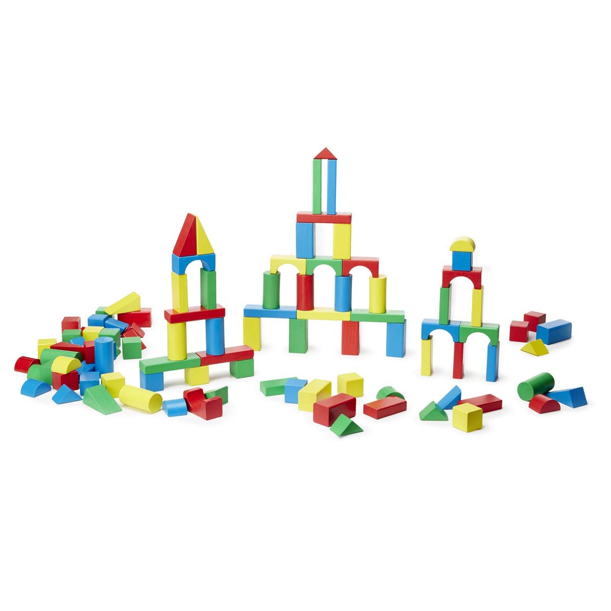 100 blocs en bois vert, MELISSA & DOUG