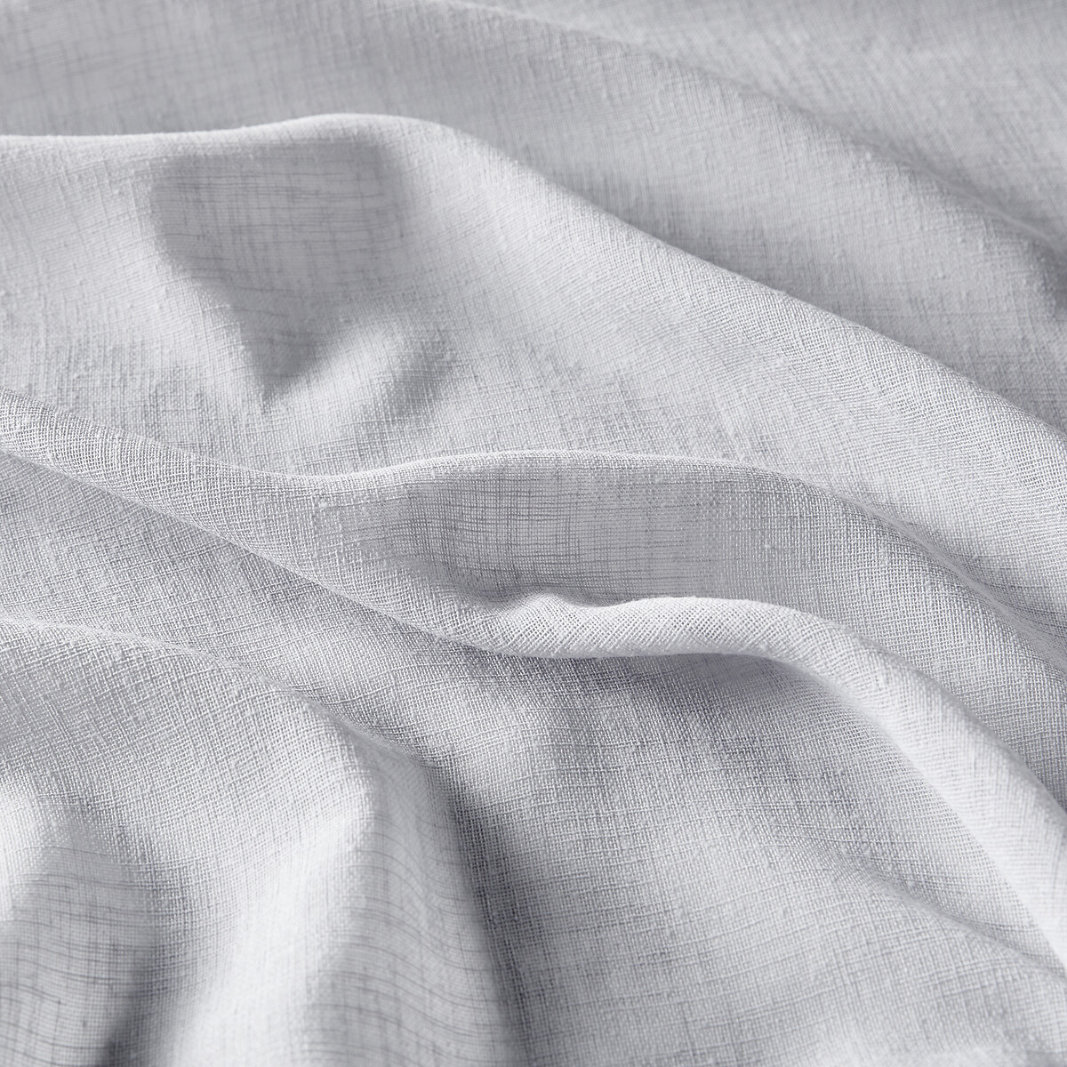 Nyong Voile Panel with Pencil Pleat and Wave grey, LA REDOUTE INTERIEURS