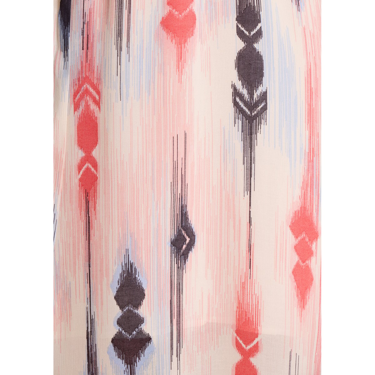 Robe longue sans manches à imprimé navy/peach, LA FEE MARABOUTEE