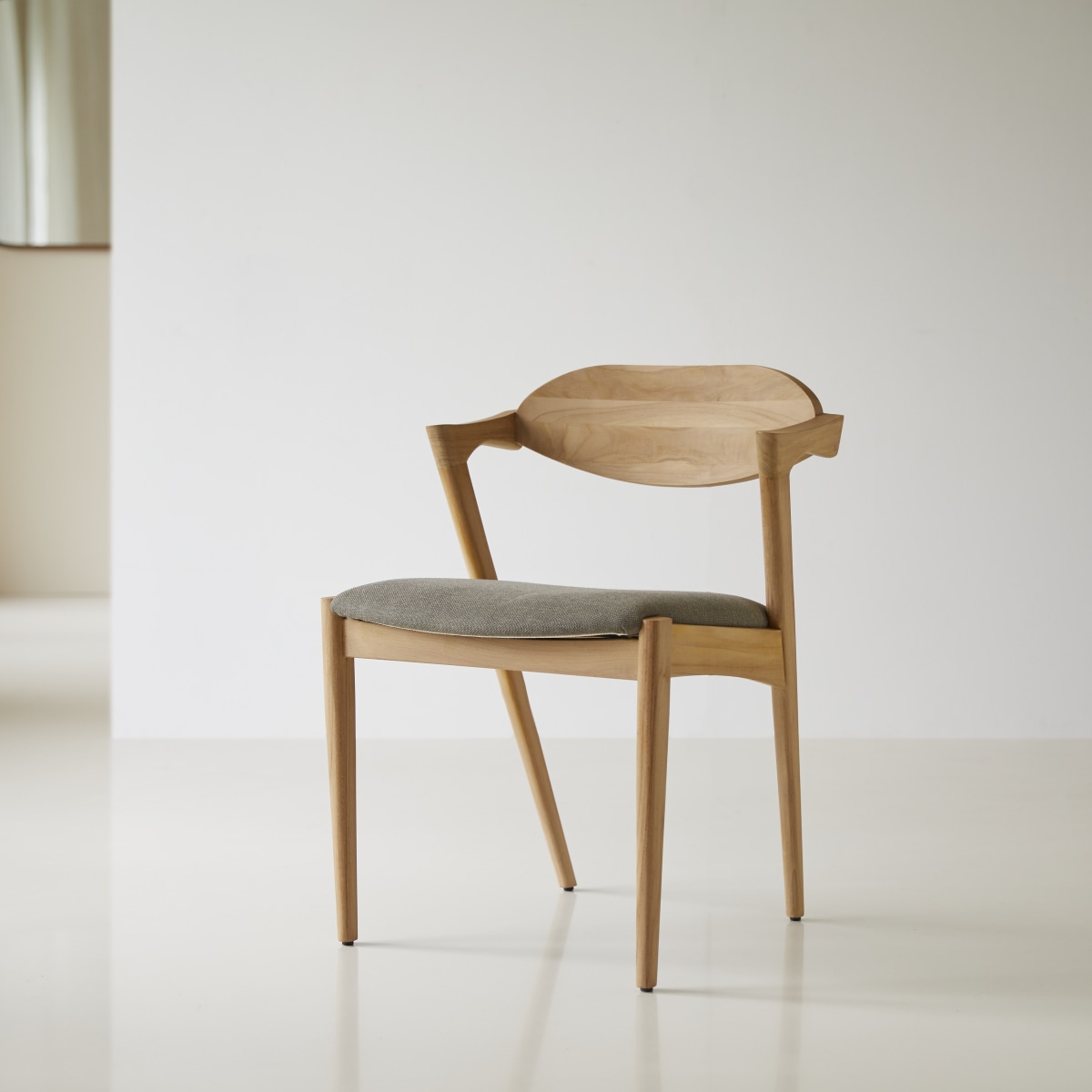 Chaise en Teck massif, GUIDO naturel, TIKAMOON