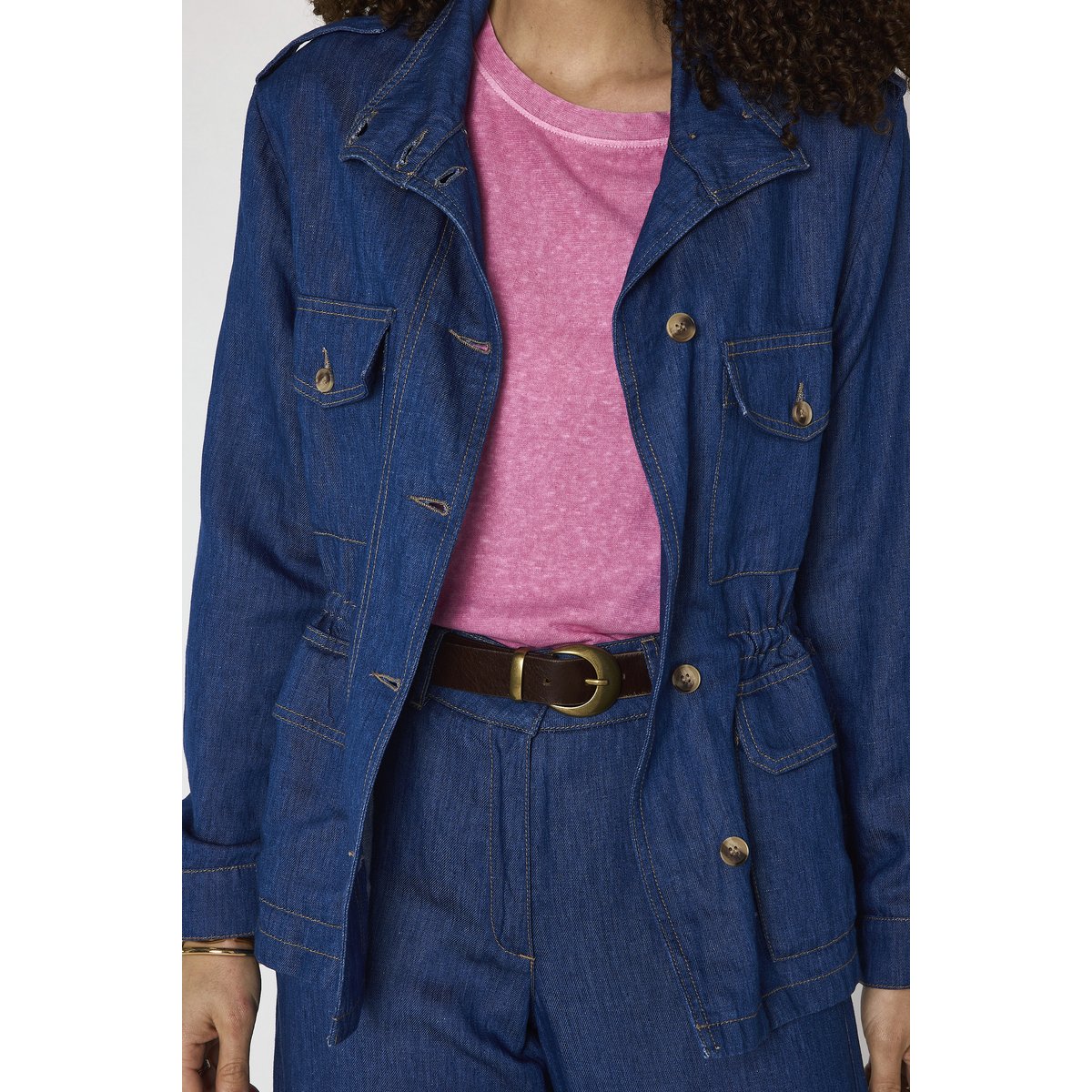 Veste à manches longues en jean CLAIRE denim brut, Maison 123