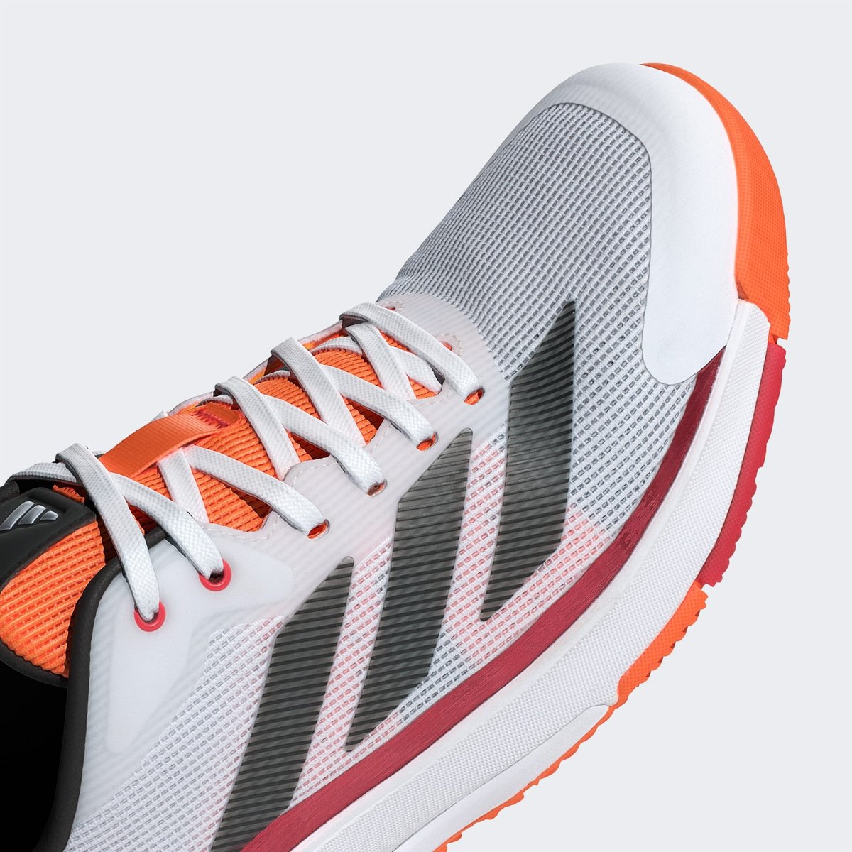 Chaussure De Padel Crazyquick cloud white / core black / lucid orange, adidas Performance
