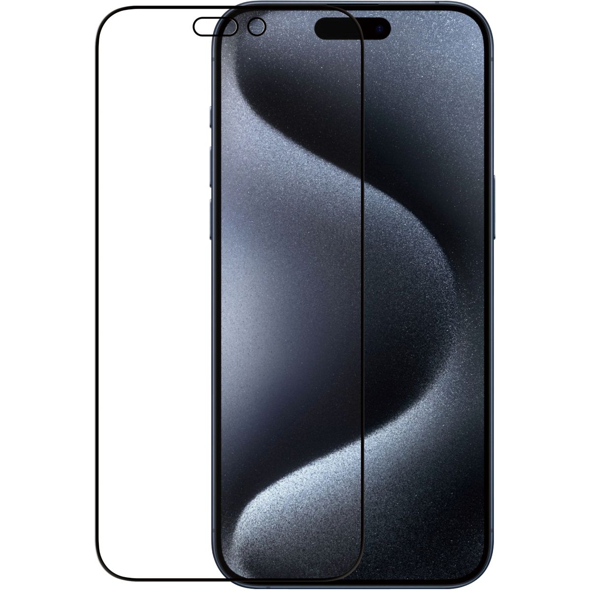Protège écran iPhone 16 Pro Max anti lumière bleu couleur unique, ADEQWAT