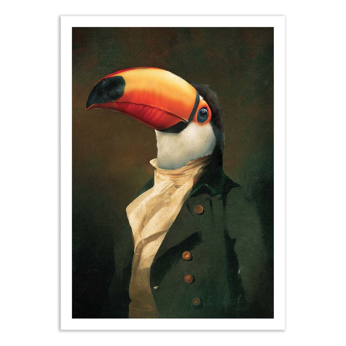 Affiche d'art - Lord Toucan - Jonas Loose couleur unique, WALL EDITIONS