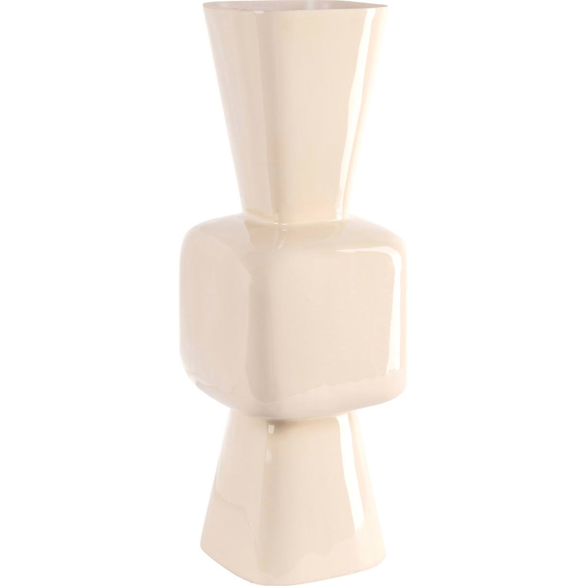 Vase sculptural en fer tapioca, RECOLLECTION