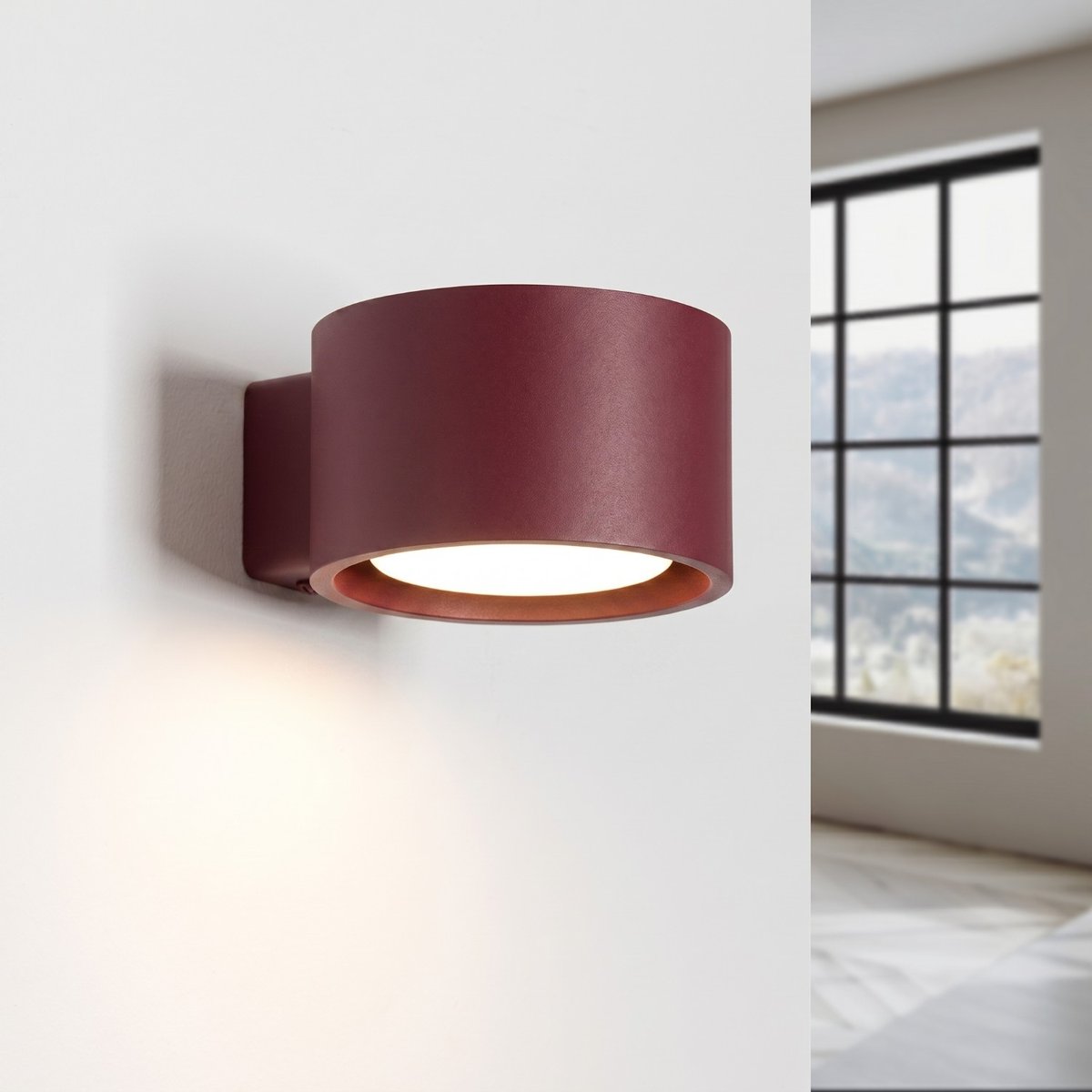 Applique murale Aluminium Bordeaux Gx53 1 MODO bordeaux, EDEN
