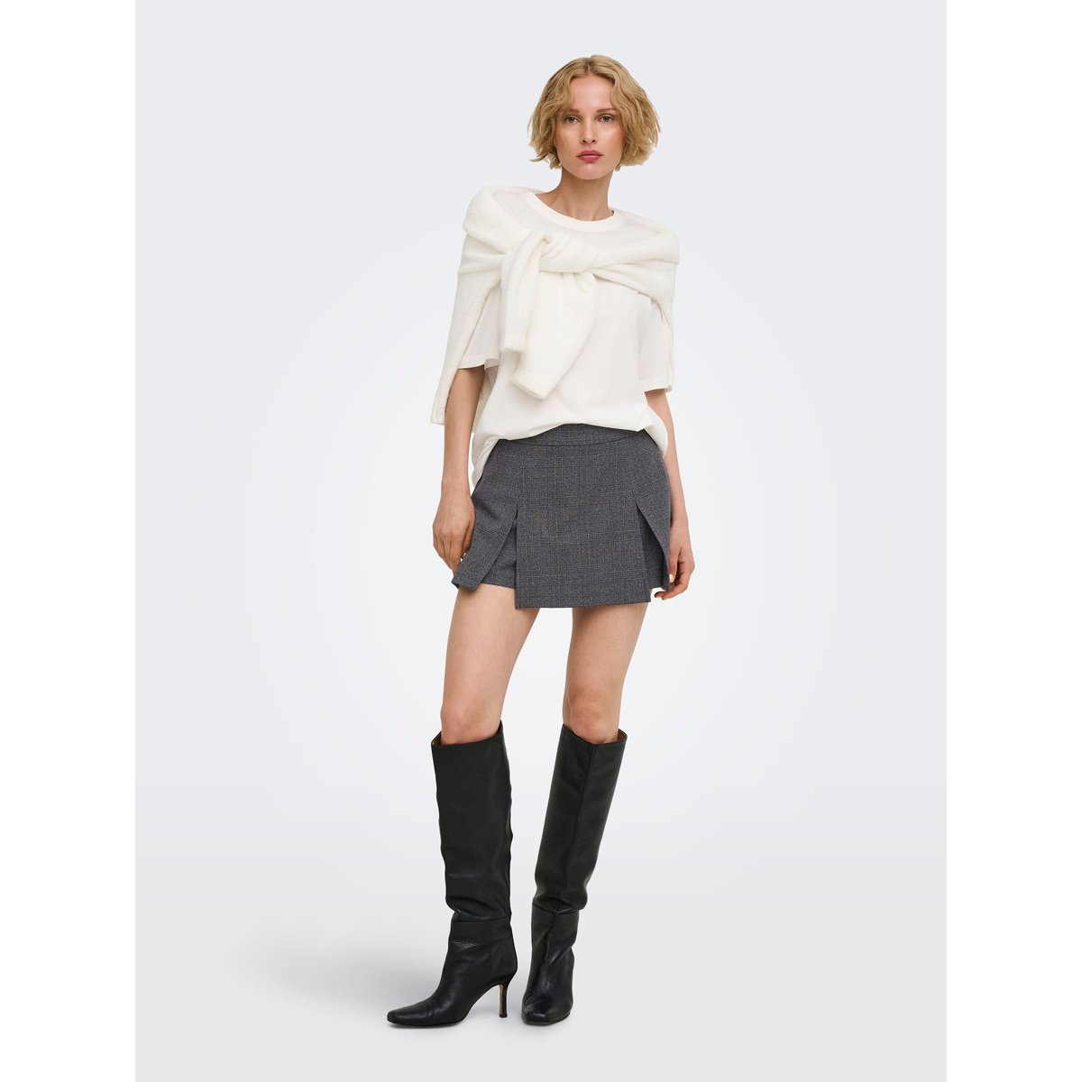 Skort dark grey melange, ONLY