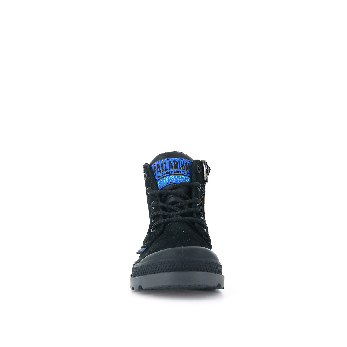 Stivaletti Pampa Hi Cuff Waterproof foderati in pelle nero , PALLADIUM