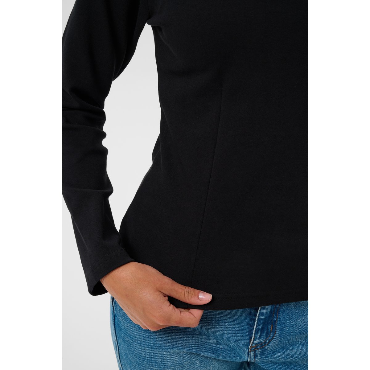 T-shirt à manches longues noir black, KAFFE