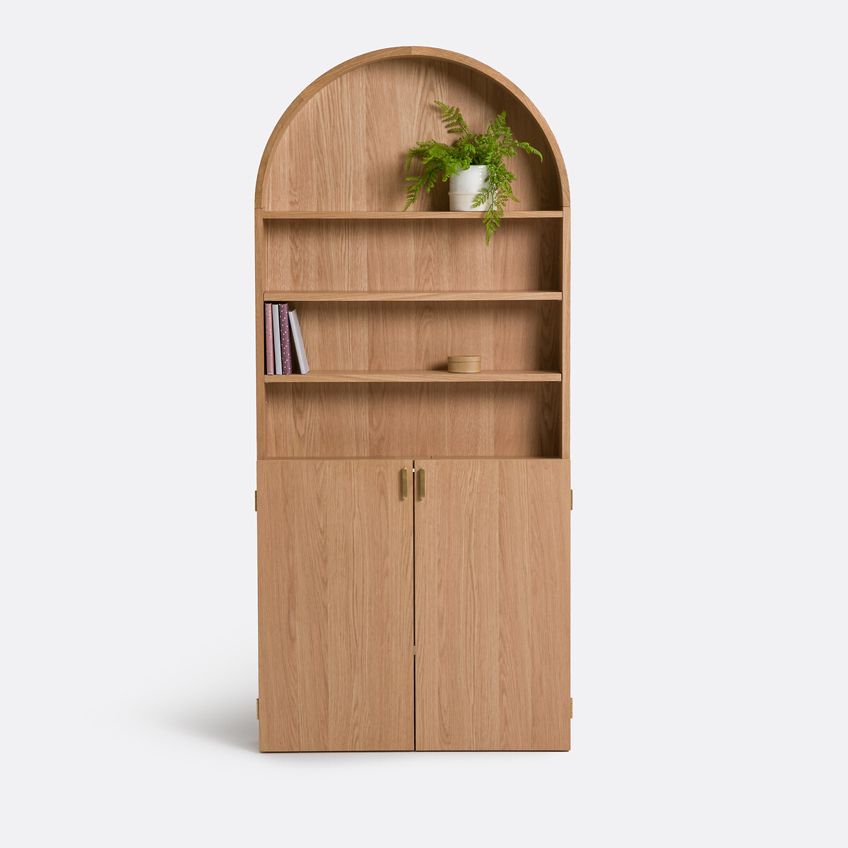 Marcela Bookcase with Hideaway Desk oak, LA REDOUTE INTERIEURS