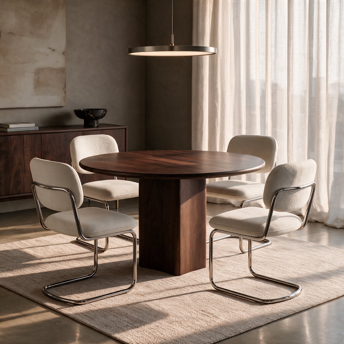 Lot de 2 chaises en velours texturé BLAKE crème, SIA HOME