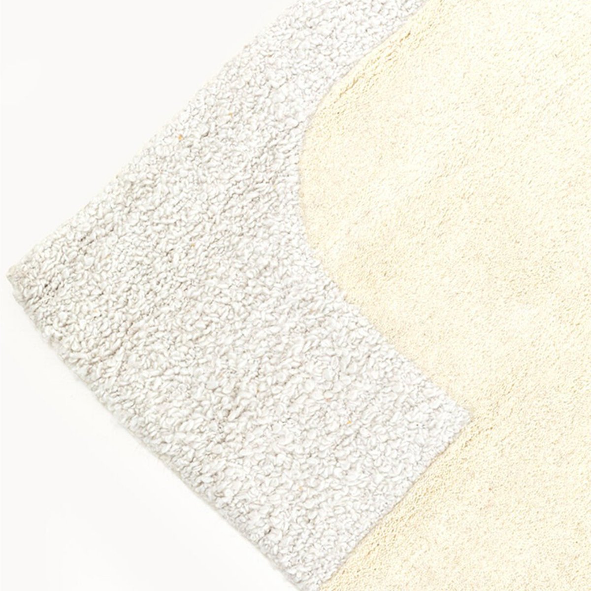 Tapis en coton et polyester, FLOW blanc, KARE DESIGN