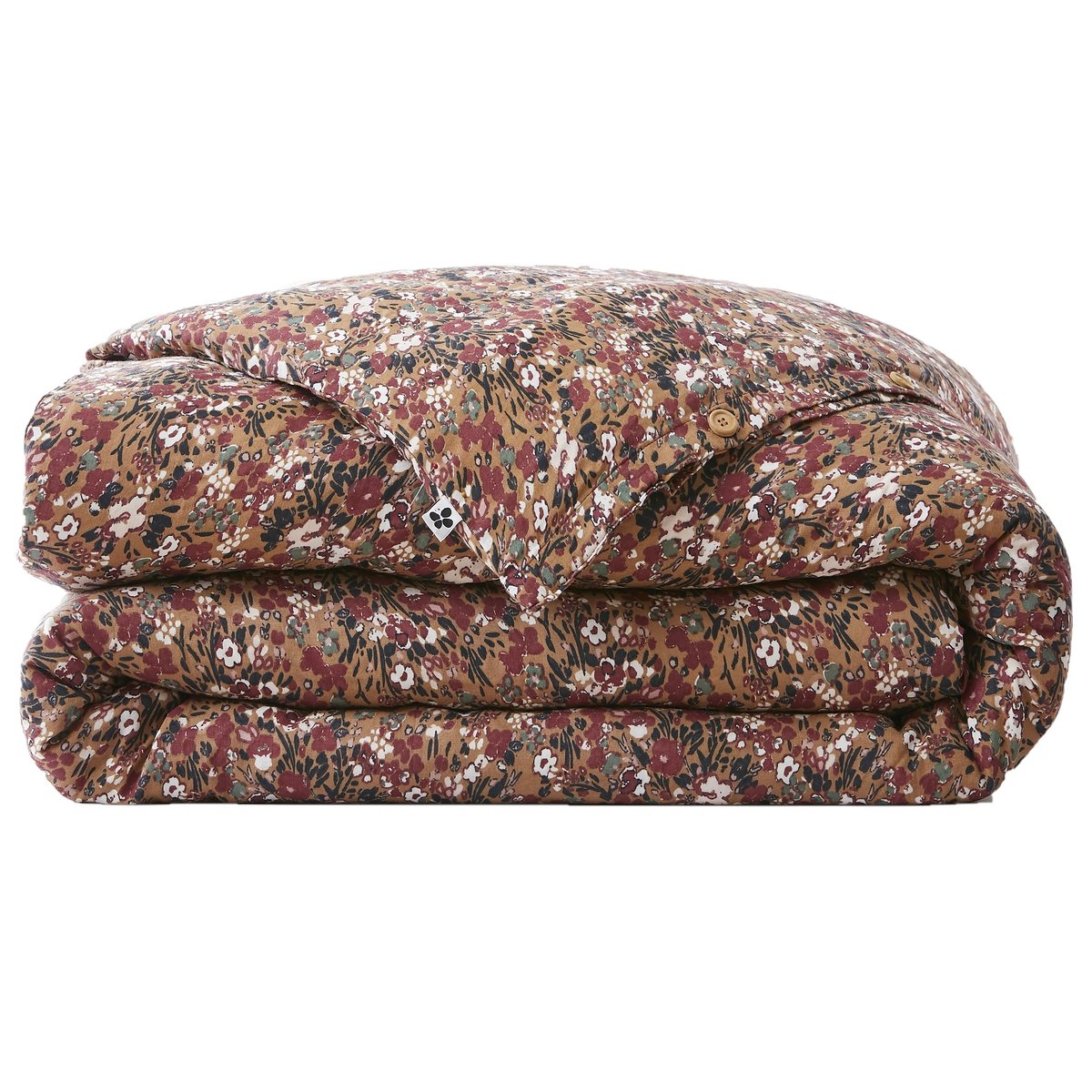 Housse de couette Gaze Coton Capucine camel, EDEN
