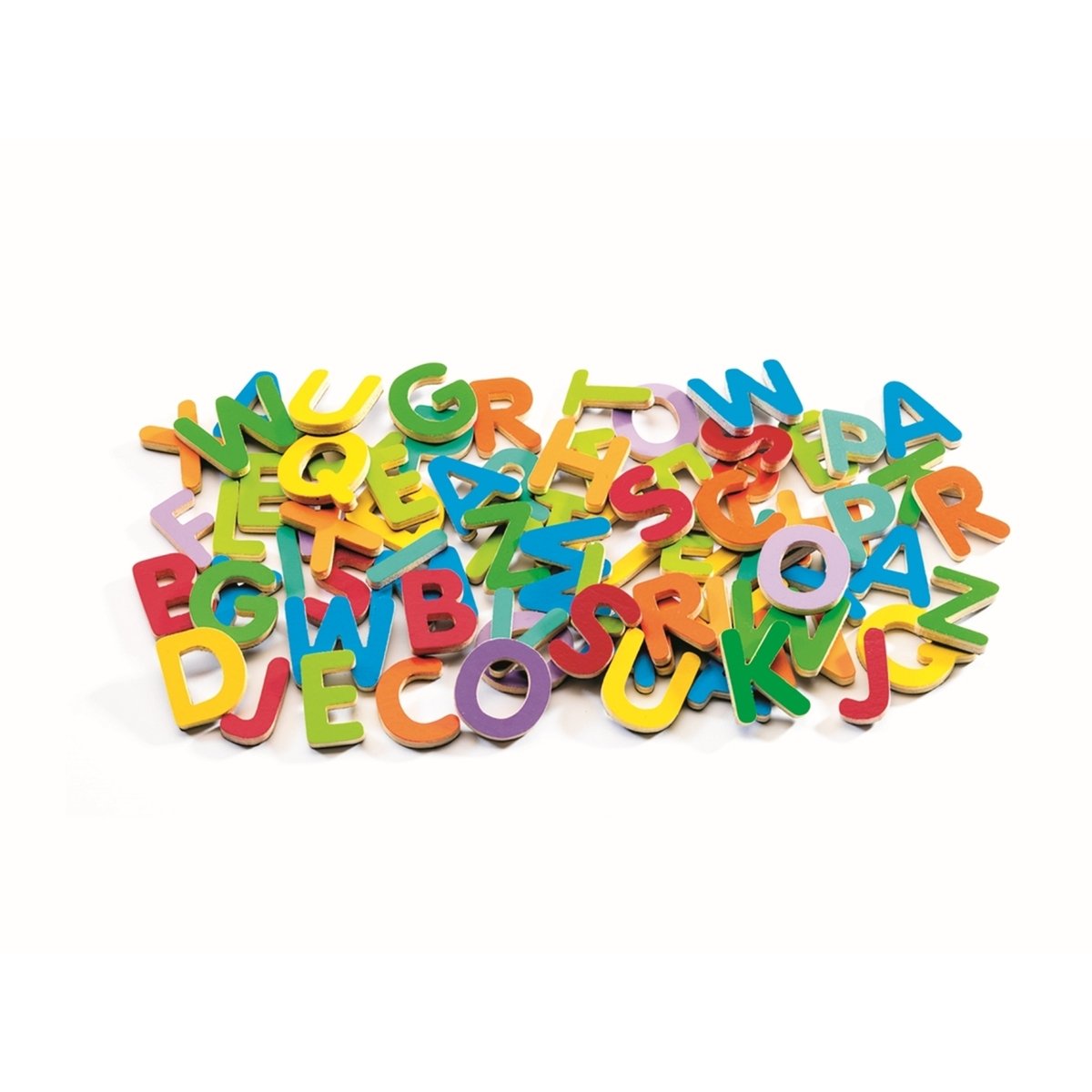 Lettres majuscules magnétiques multicolore, DJECO