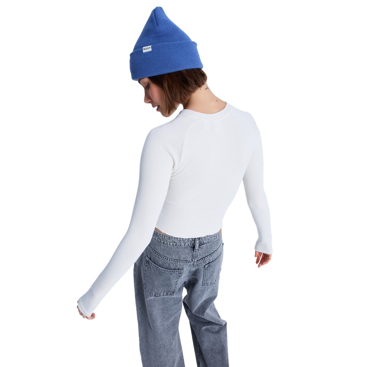 T-Shirt, manches longues, col rond, . blanc coconut milk, ROXY