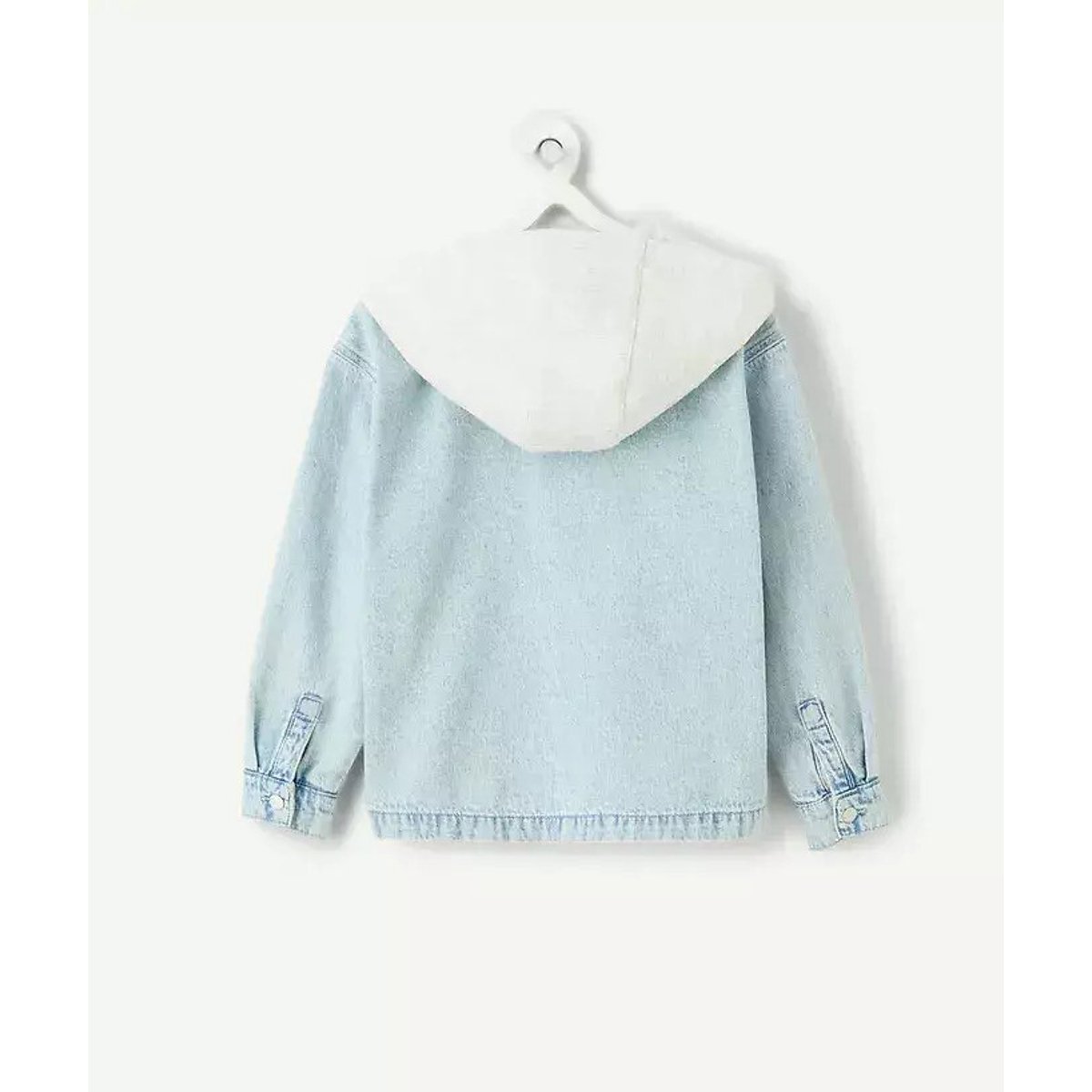 Camicia con cappuccio, in denim blu denim, TAPE A L'OEIL