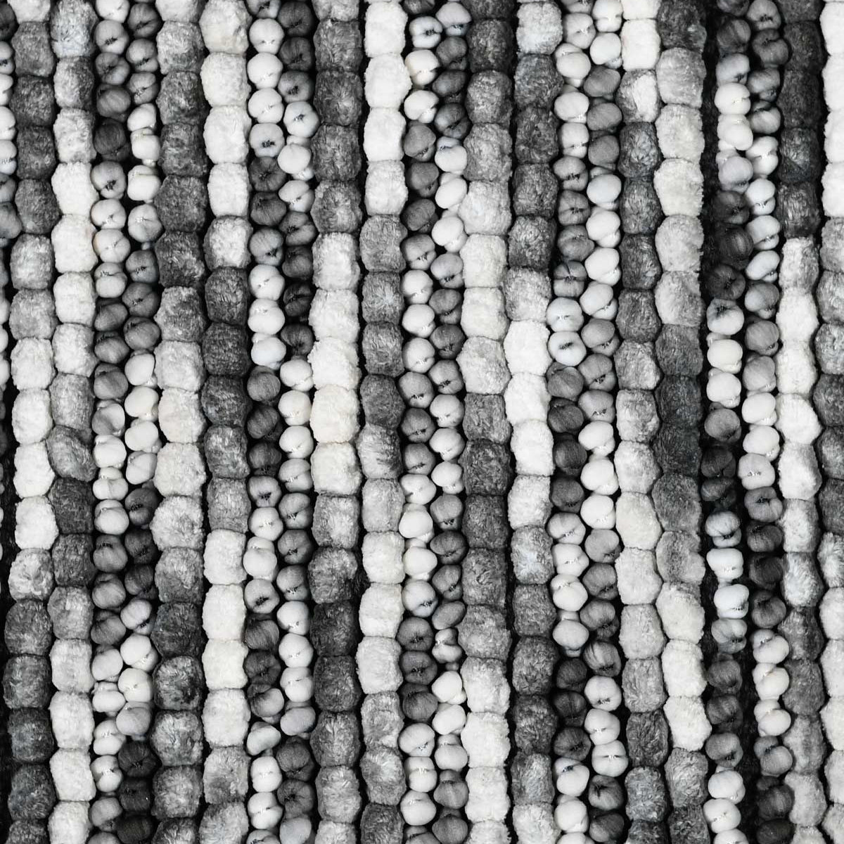 Tapis de bain et descente de lit PALLINE gris perle, SENSEI MAISON