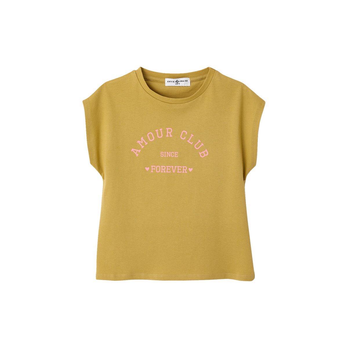 T-shirt coton bio olive, ENVIE DE FRAISE
